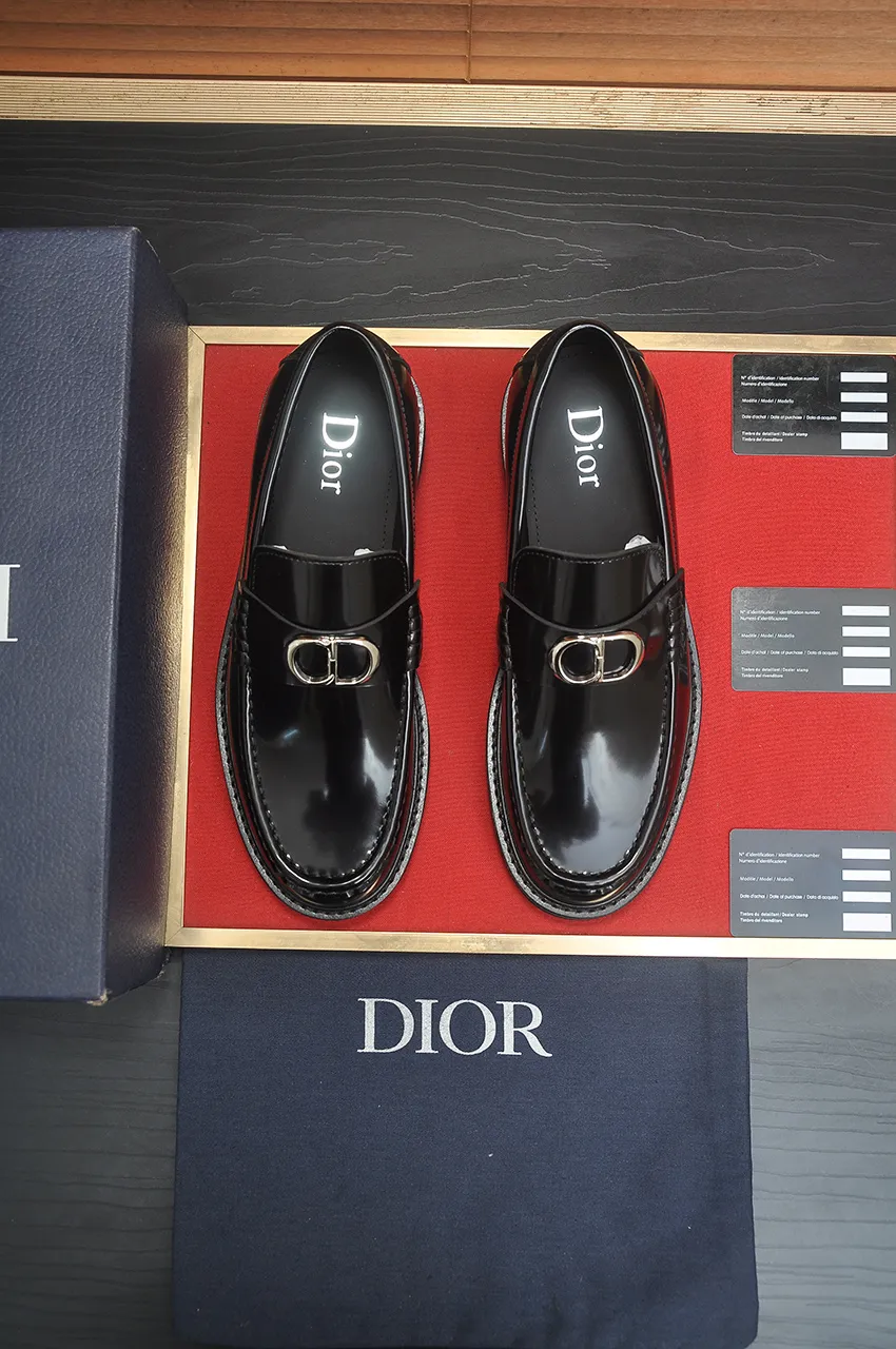 Men's shoes 💰680💶[Dior] (water-dyed cowhide lining) Dior original 1:1 high-quality factory, imported original materials, imported raw cowhide, water-dyed cowhide lining, original TPU outsole, code number: 39-44 (38.45 custom-made)
